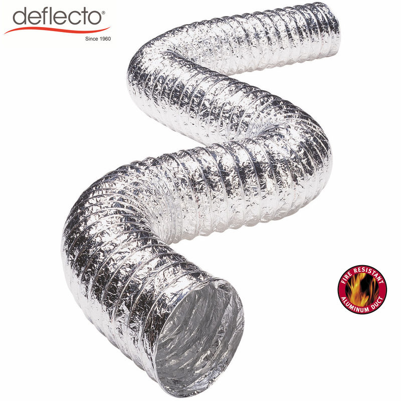 12 Inch 300 MM Flexible Aluminum Air Duct / Fire Resistant Hose HVAC Parts